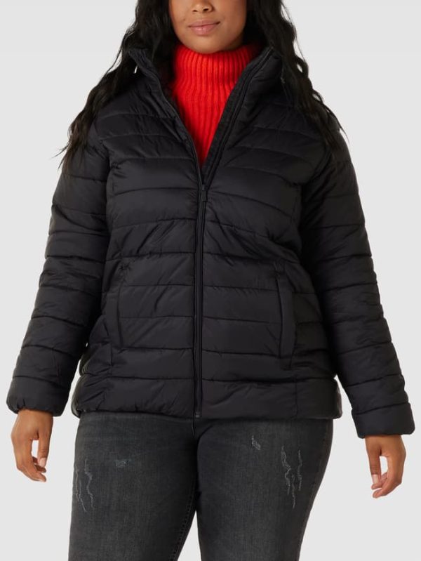 KAFFE Curve PLUS SIZE Steppjacke Mit Stehkragen Modell ‘KCLORANA’ – Schwarz 5